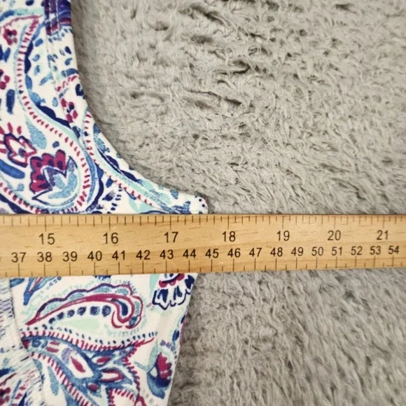 Title Nine Dress M Floral Paisley Pocket Athleisure Beach Pickleball Tennis Prep - Picture 14 of 15